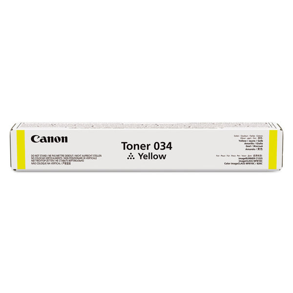 Canon® 9451B001 (034) Toner, 7,300 Page-Yield, Yellow (CNM9451B001)