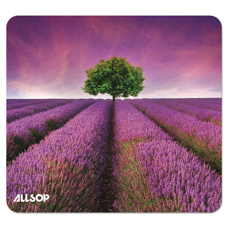 Allsop® ASP31422 Naturesmart Mouse Pad, 8.5 x 8, Lavender Field Design ...