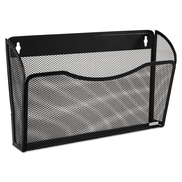 Rolodex™ Single Pocket Wire Mesh Wall File, Letter Size, 14" x 3.27" x 8.5", Black (ROL21931)