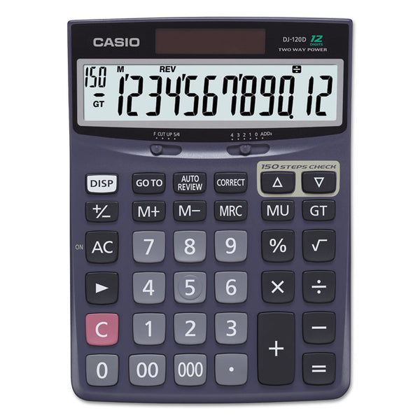 Casio® DJ120D Calculator, 12-Digit LCD (CSODJ120D) Each