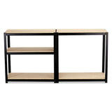 Safco® Boltless Steel/Particleboard Shelving, Five-Shelf, 36w x 18d x 72h, Black (SAF6245BL)