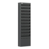 Safco® Steel Magazine Rack, 11 Compartments, 10w x 4d x 36.25h, Black (SAF4321BL)