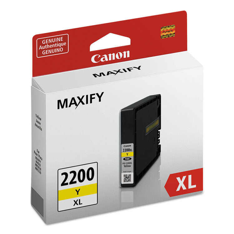 Canon® 9270B001 (PGI-2200XL) High-Yield Ink, 1,520 Page-Yield, Yellow (CNM9270B001)