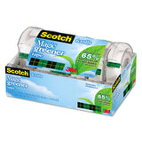 Scotch® Magic Greener Tape with Dispenser, 1" Core, 0.75" x 50 ft, Clear, 6/Pack (MMM6123)