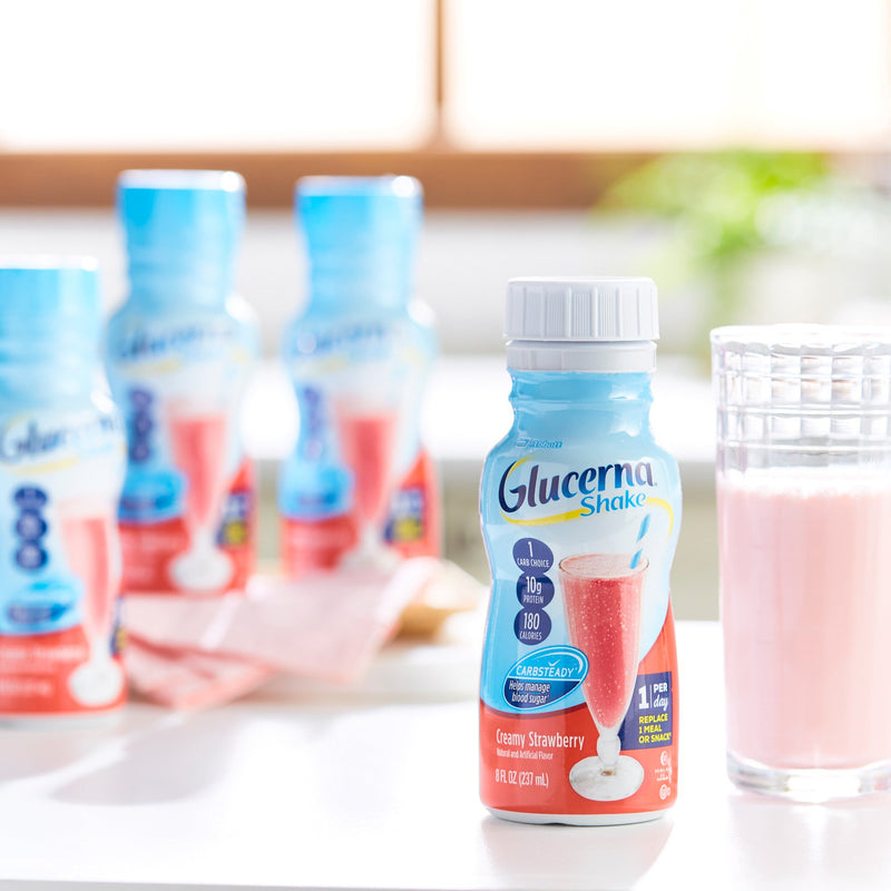 Glucerna® Original Shake Oral Supplement Creamy Strawberry Flavor Liquid 8 oz. Bottle (649275_CS) 24/CS