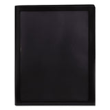 Smead™ Frame View Poly Two-Pocket Folder, 100-Sheet Capacity, 11 x 8.5, Clear/Black, 5/Pack (SMD87705)