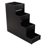 Vertiflex® Commercial Grade Narrow Condiment Organizer, 8 Compartments, 6 x 19 x 15.88, Black (VRTVFC1916RC) Each