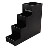 Vertiflex® Commercial Grade Narrow Condiment Organizer, 8 Compartments, 6 x 19 x 15.88, Black (VRTVFC1916RC) Each