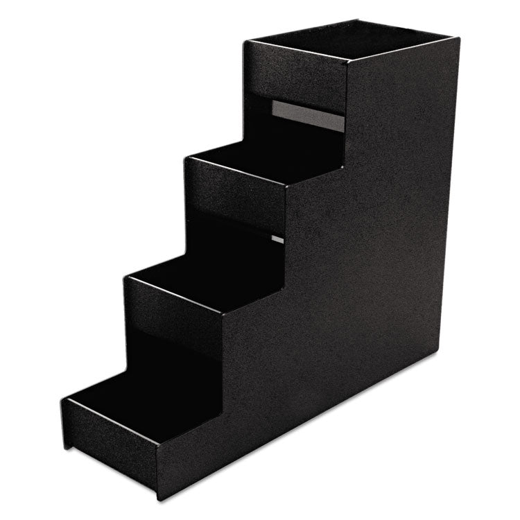 Vertiflex® Commercial Grade Narrow Condiment Organizer, 8 Compartments, 6 x 19 x 15.88, Black (VRTVFC1916RC) Each