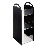 Vertiflex® Commercial Grade Compact Condiment Organizer, 6 Compartments, 6.13 x 8 x 18, Black (VRTVFCT18) Each