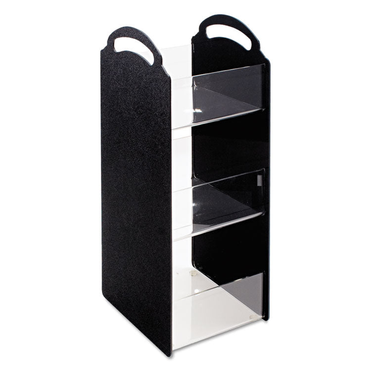 Vertiflex® Commercial Grade Compact Condiment Organizer, 6 Compartments, 6.13 x 8 x 18, Black (VRTVFCT18) Each