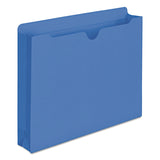 Smead™ Colored File Jackets with Reinforced Double-Ply Tab, Straight Tab, Letter Size, Blue, 50/Box (SMD75562)
