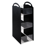 Vertiflex® Commercial Grade Compact Condiment Organizer, 6 Compartments, 6.13 x 8 x 18, Black (VRTVFCT18) Each