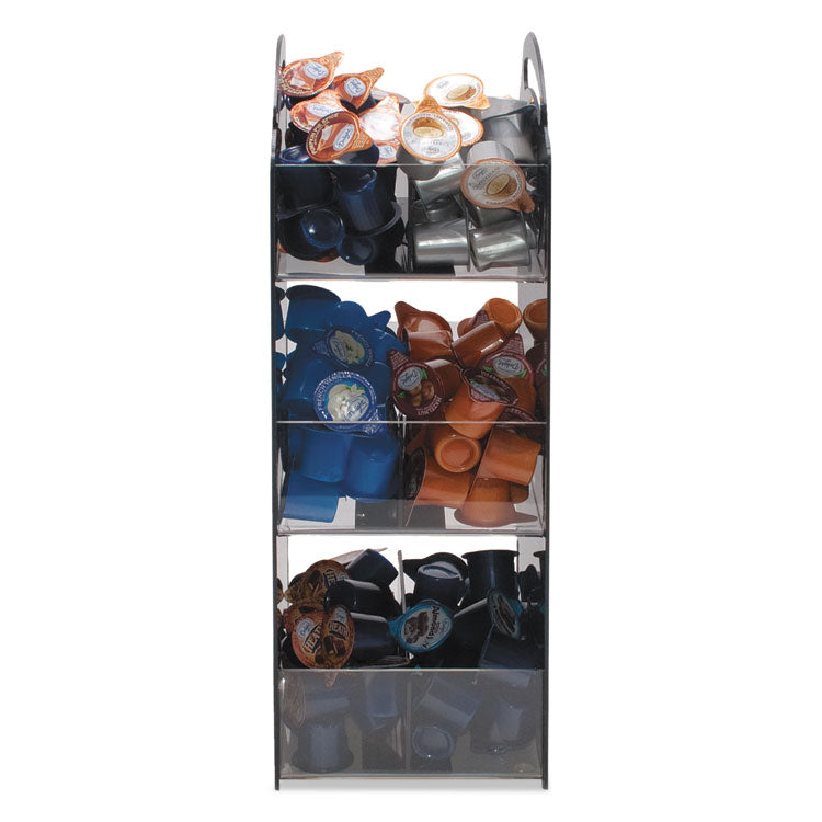Vertiflex® Commercial Grade Compact Condiment Organizer, 6 Compartments, 6.13 x 8 x 18, Black (VRTVFCT18) Each