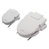 Advantus Wall Clips for Fabric Panels, 60 Sheet Capacity, White, 10/Box (AVT75340) Pack of 10
