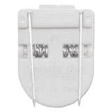Advantus Wall Clips for Fabric Panels, 60 Sheet Capacity, White, 10/Box (AVT75340) Pack of 10