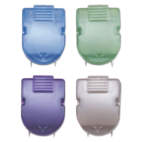 Advantus Wall Clips for Fabric Panels, 40 Sheet Capacity, Assorted Metallic Colors, 20/Box (AVT75338) Pack of 20