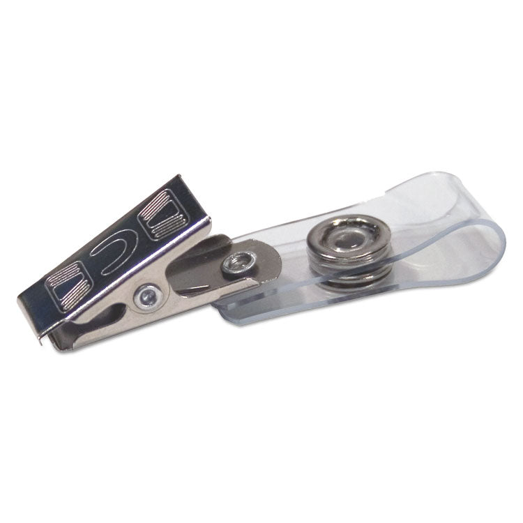 Advantus Badge Straps with Clips, 0.38" x 2.75", Clear, 100/Box (AVT75410) Box of 100