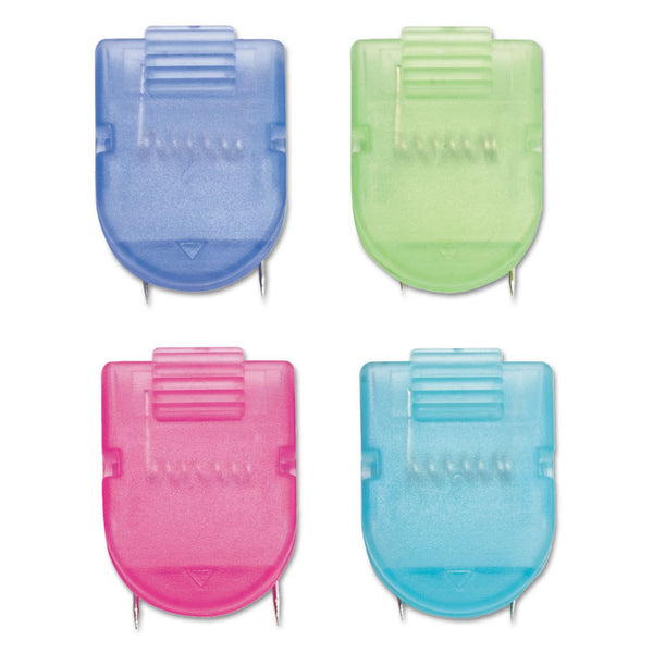 Advantus Wall Clips for Fabric Panels, 40 Sheet Capacity, Assorted Cool Colors, 50/Box (AVT75336) Pack of 50