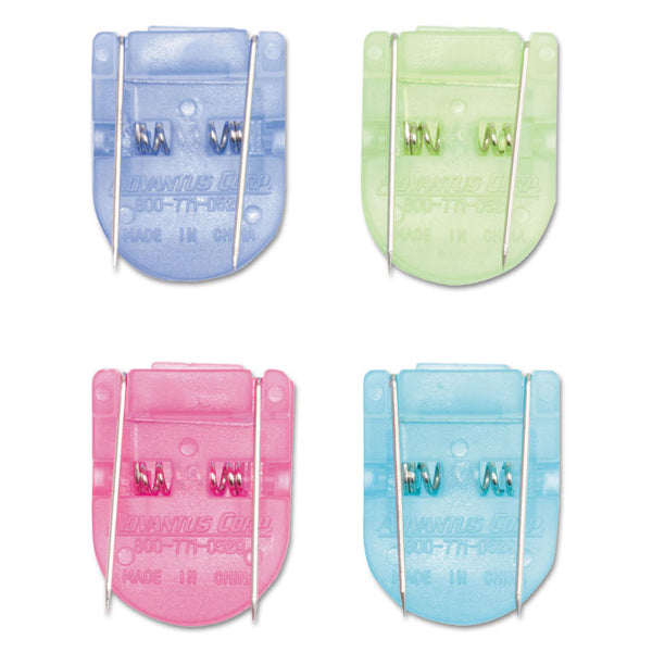 Advantus Wall Clips for Fabric Panels, 40 Sheet Capacity, Assorted Cool Colors, 50/Box (AVT75336) Pack of 50