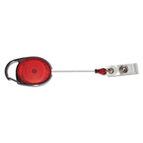 Advantus Carabiner-Style Retractable ID Card Reel, 30" Extension, Assorted Colors, 20/Pack (AVT75552) Pack of 20