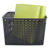 Advantus Weave Bins, 13.88 x 10.5 x 8.75, Black, 2/Pack (AVT40328) Pack of 2