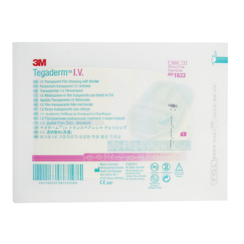 3M™ Tegaderm™ I.V. Dressing Adhesive / Film 2-3/4 X 3-1/4 Inch Sterile (331679_EA) 1/EA