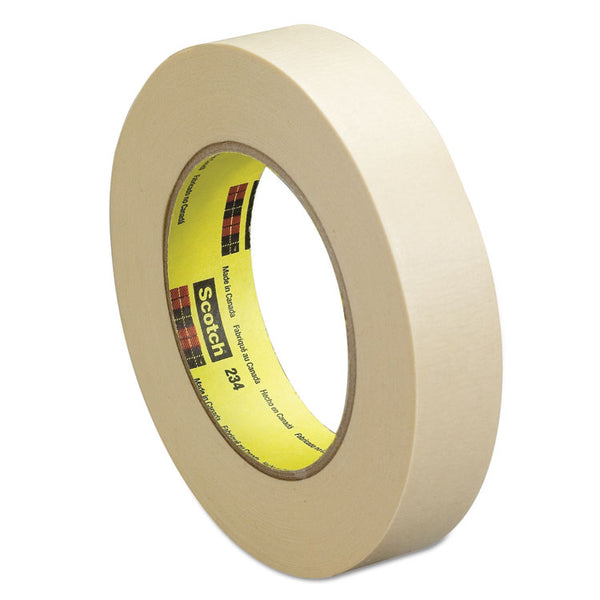 Scotch® General Purpose Masking Tape 234, 3" Core, 18 mm x 55 m, Tan (MMM23434)