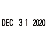 Xstamper® ECO-GREEN VersaDater Line Dater, Message Dater, 1 x 0.16, Pre-Inked, Black (XST52112) Each