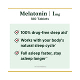 Nature's Bounty® Natural Sleep Aid 180 per Bottle Tablet 1 mg Strength (661252_BT) 1/BT