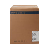 McKesson Stretcher Sheet Flat 40 W X 90 L Inch Blue 50% Cellulose Tissue / 50% Polyethylene Film Disposable (147847_CS) 50/CS