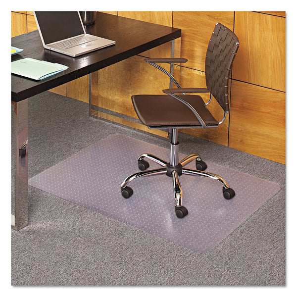 ES Robbins® EverLife Light Use Chair Mat for Flat Pile Carpet, Rectangular, 36 x 44, Clear (ESR121821)