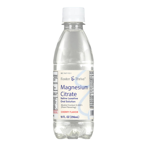 Foster & Thrive™ Laxative Cherry Flavor Oral Solution 10 oz. Magnesium Citrate (1235089_EA) 1/EA