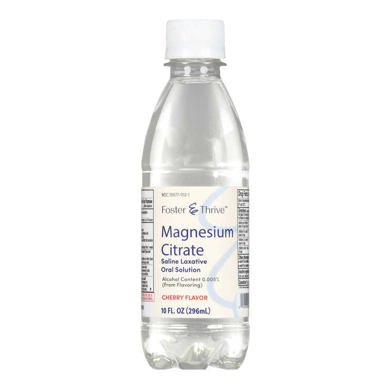 Foster & Thrive™ Laxative Cherry Flavor Oral Solution 10 oz. Magnesium Citrate (1235089_EA) 1/EA
