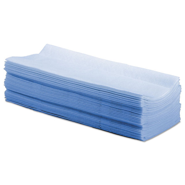 Boardwalk® Hydrospun Wipers, 9 x 16.75, Blue, 100 Wipes/Box, 10 Boxes/Carton (BWKP070IDB) Case of 1000