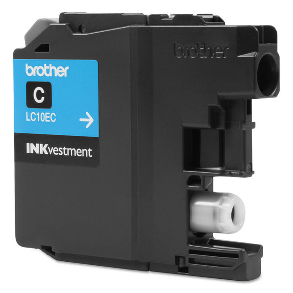 Brother LC10EC INKvestment Super High-Yield Ink, 1,200 Page-Yield, Cyan (BRTLC10EC)