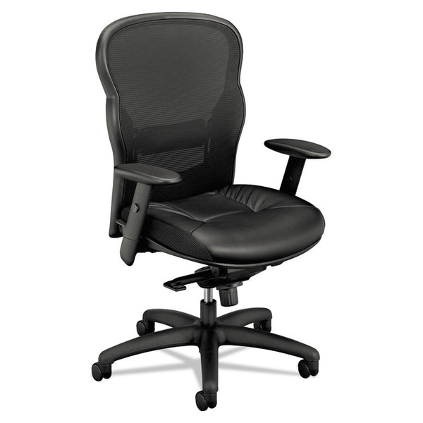 HON® Wave Mesh High-Back Task Chair, Supports Up to 250 lb, 19.25" to 22" Seat Height, Black (BSXVL701SB11)