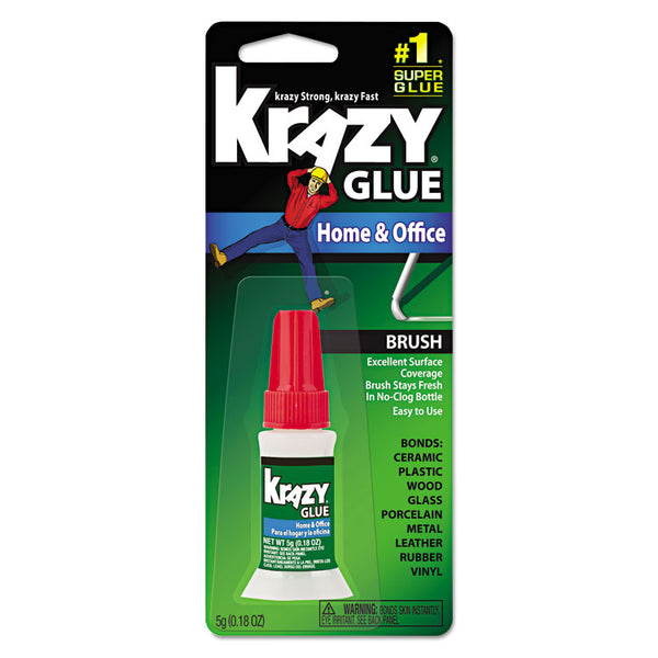 Krazy Glue® All Purpose Brush-On Krazy Glue, 0.18 oz, Dries Clear (EPIKG94548R) Each