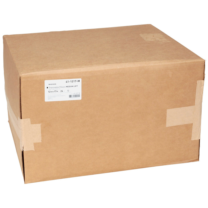 McKesson Bed Pillow 12 X 17 Inch White Single Patient Use (939597_EA) 1/EA