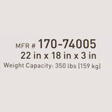 McKesson Seat Cushion 22 W X 18 L X 3 D Inch Foam / Gel (1065575_CS) 4/CS
