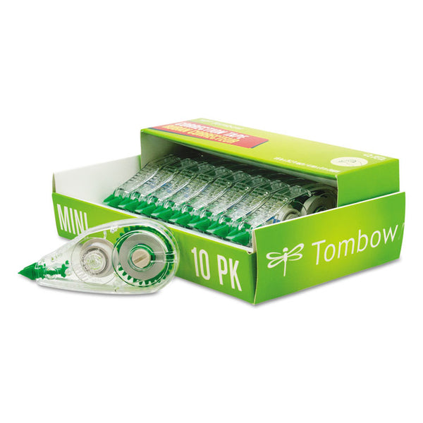 Tombow® MONO Mini Correction Tape, Non-Refillable, Clear Applicator, 0.17" x 315", 10/Pack (TOM68722)