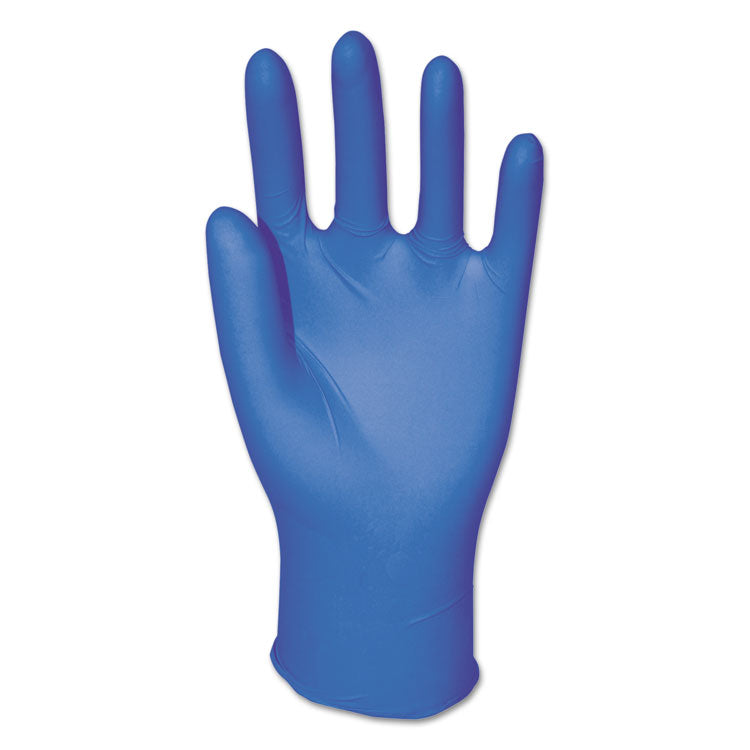 Boardwalk® Disposable Powder-Free Nitrile Gloves, Medium, Blue, 5 mil, 100/Box (BWK395MBXA)