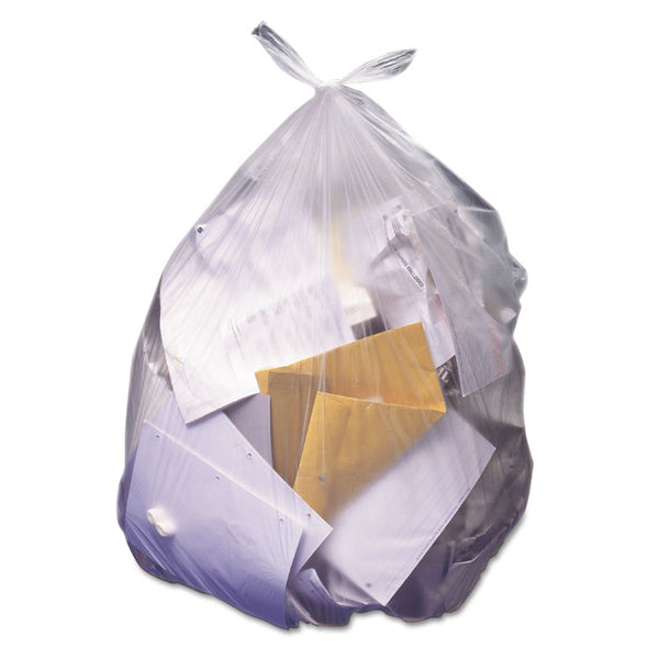 Heritage High-Density Waste Can Liners, 56 gal, 14 microns, 43" x 46", Natural, 25 Bags/Roll, 8 Rolls/Carton (HERV8646HNR01)