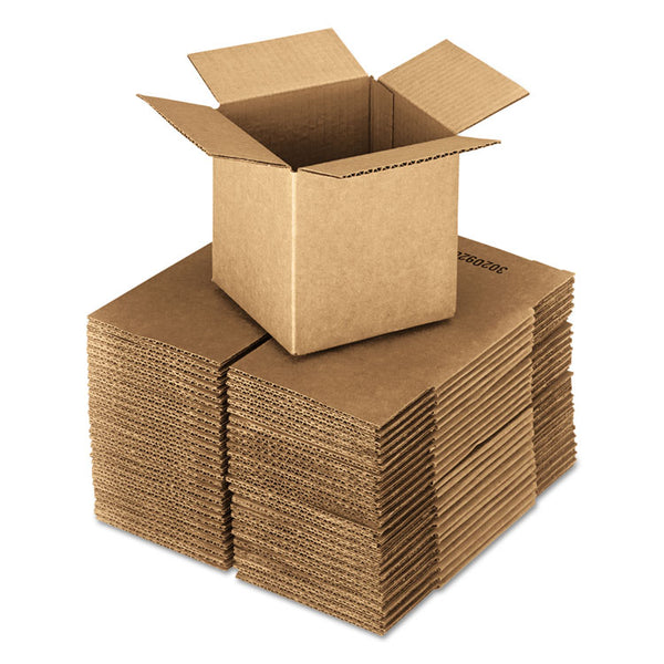 Universal® Cubed Fixed-Depth Corrugated Shipping Boxes, Regular Slotted Container (RSC), 18" x 18" x 18", Brown Kraft, 20/Bundle (UNV181818)