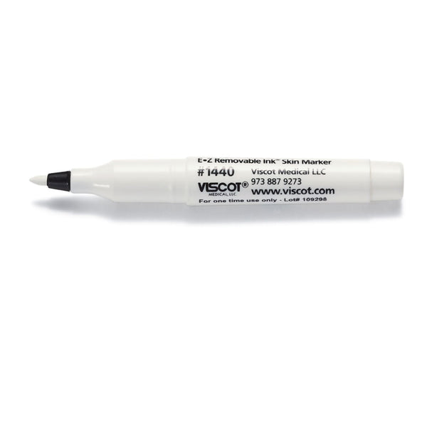 EZ Removable Ink® Skin Marker White Ink NonSterile Mini Regular Tip (1255924_BX) 50/BX