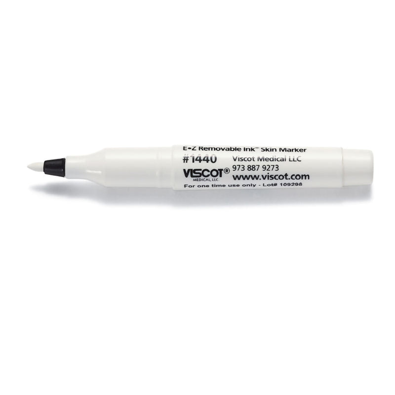 EZ Removable Ink® Skin Marker White Ink NonSterile Mini Regular Tip (1255924_BX) 50/BX
