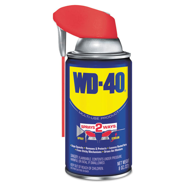 WD-40® Smart Straw Spray Lubricant, 8 oz Aerosol Can, 12/Carton (WDF490026) Case of 12