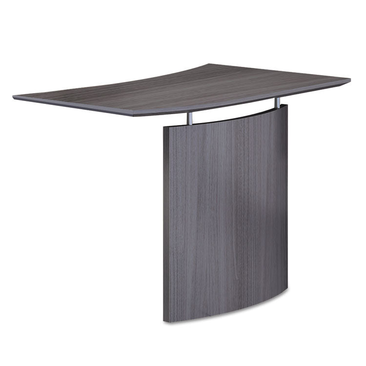 Mayline Medina Laminate Bridge, Left-Hand, 48w x 24d x 29.5h, Gray Steel (MLNMNBDGLLGS) Each
