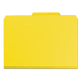 Smead™ Expanding Recycled Heavy Pressboard Folders, 1/3-Cut Tabs: Assorted, Letter Size, 1" Expansion, Yellow, 25/Box (SMD21562)