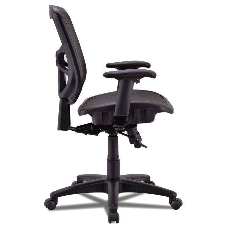 Alera® Alera Elusion Series Mesh Mid-Back Swivel/Tilt Chair, Supports Up to 275 lb, 17.9" to 21.6" Seat Height, Black (ALEEL42B18)